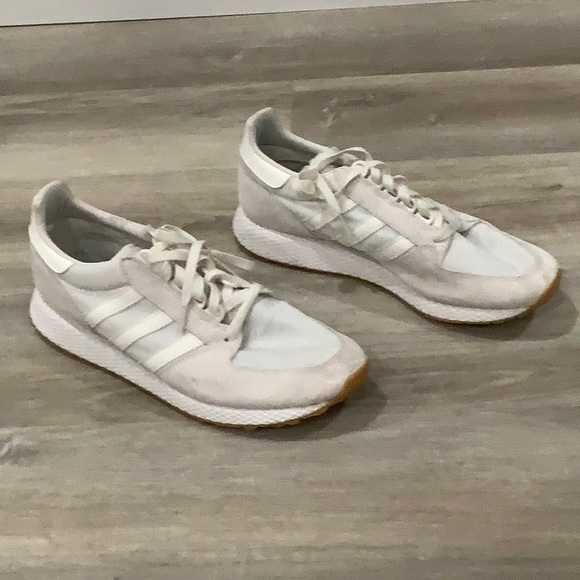 All White Adidas gum sole Size 13 - Picture 2 of 4